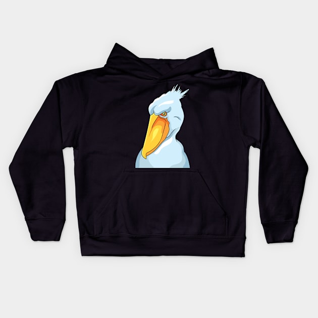 Bird big beak Kids Hoodie by TeeGuarantee